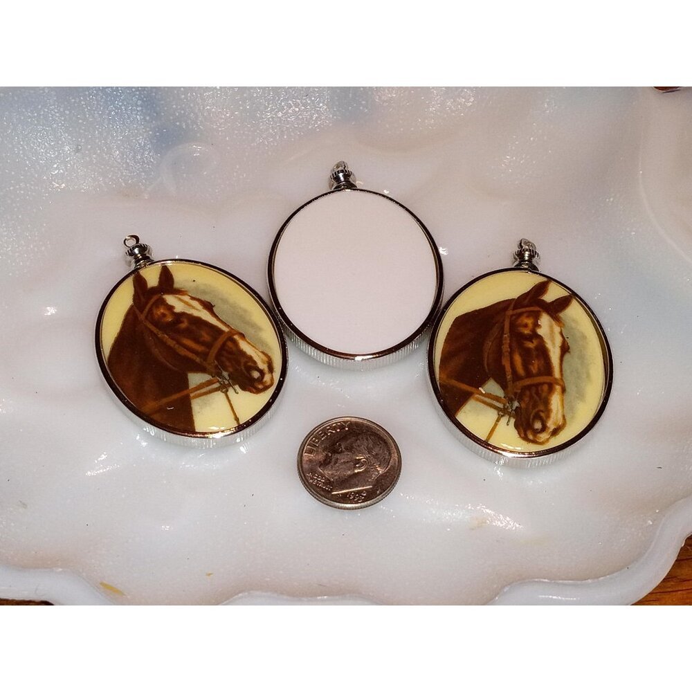NOS Horse‎ Head Pendant